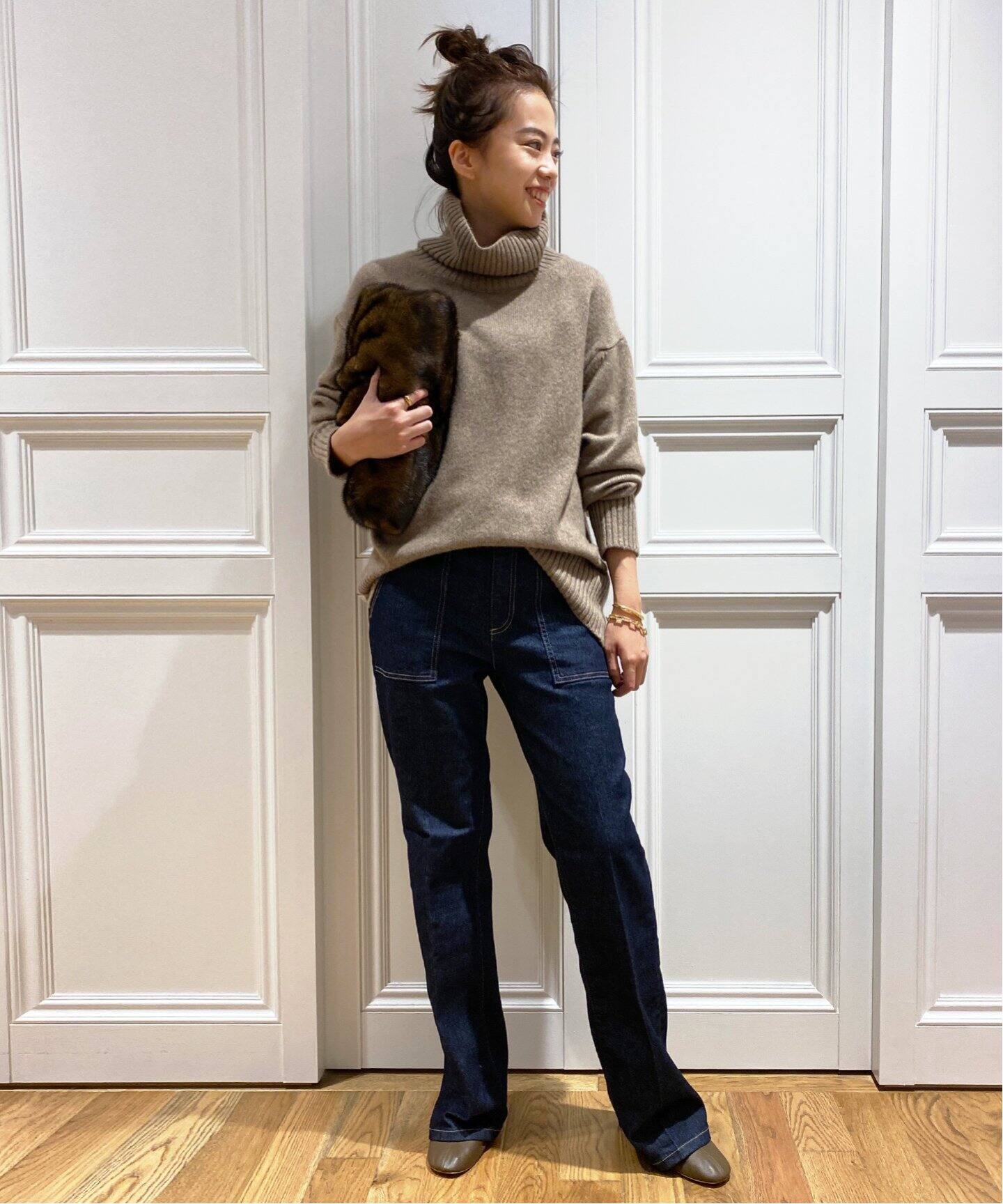 ADAWAS/アダワス 】カシミヤロングタートルネック|MUSE de Deuxieme を豊富に品揃え ADAWAS アダワス タートルネック ニット ニット/セーター