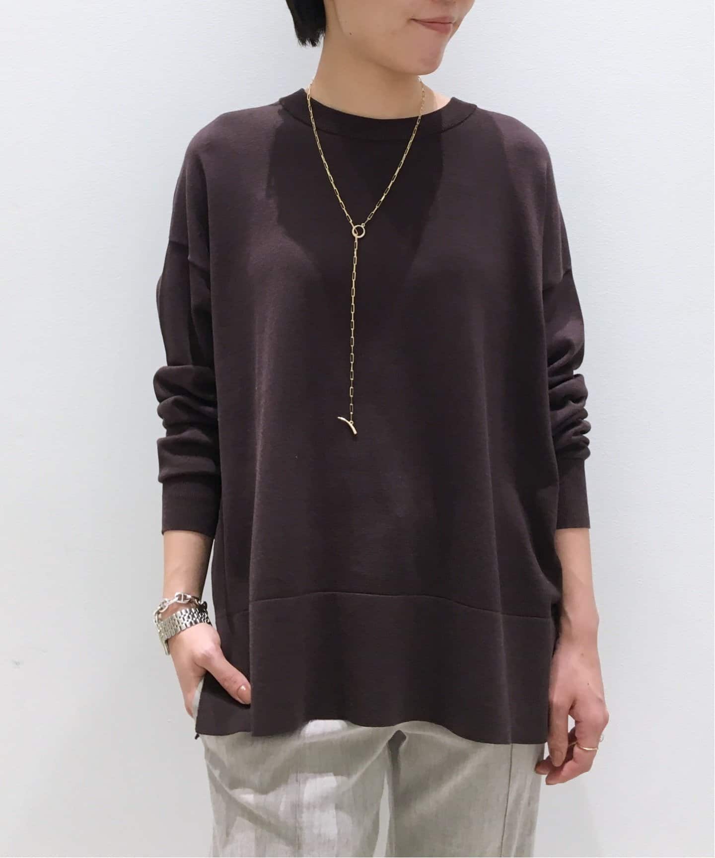 ♡美品♡ アパルトモン　Wool×Silk All In One ネイビー ♡美品♡ アパルトモン Wool×Silk All In One ネイビー