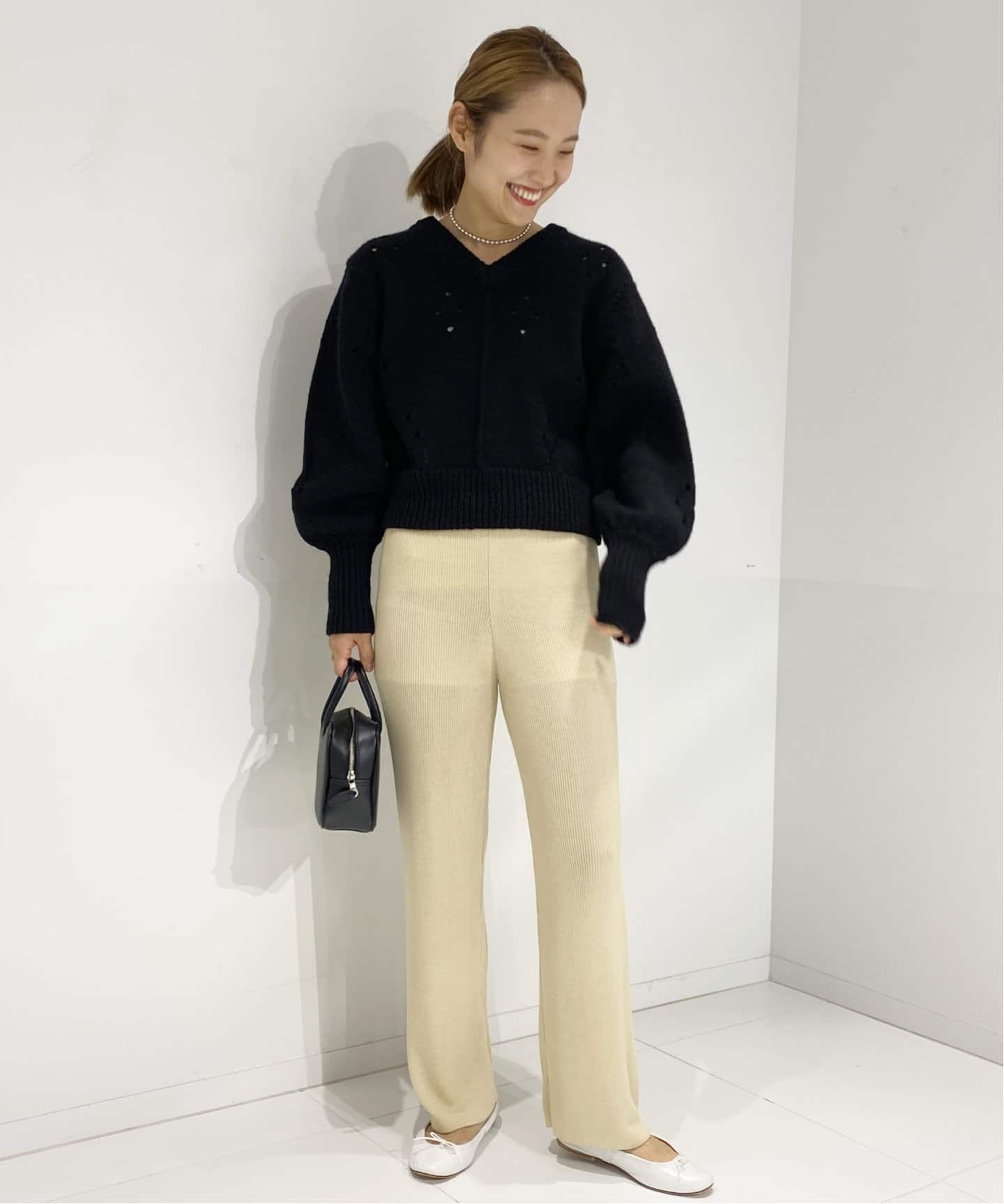 EDIT.FOR LULU シェットランドアイレットプルオーバーニット