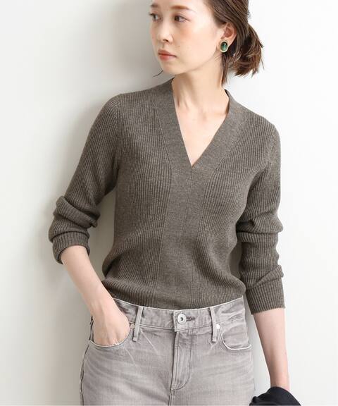 3x3リブ Vネックプルオーバー Iena イエナ 公式のファッション通販 Baycrew S Store