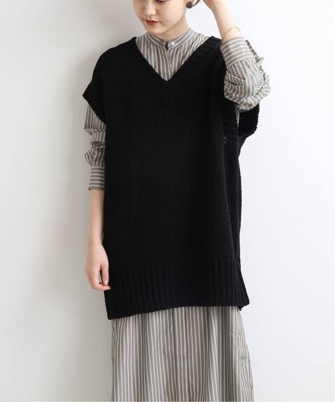コットンアクリル Vネックベスト Iena イエナ 公式のファッション通販 Baycrew S Store