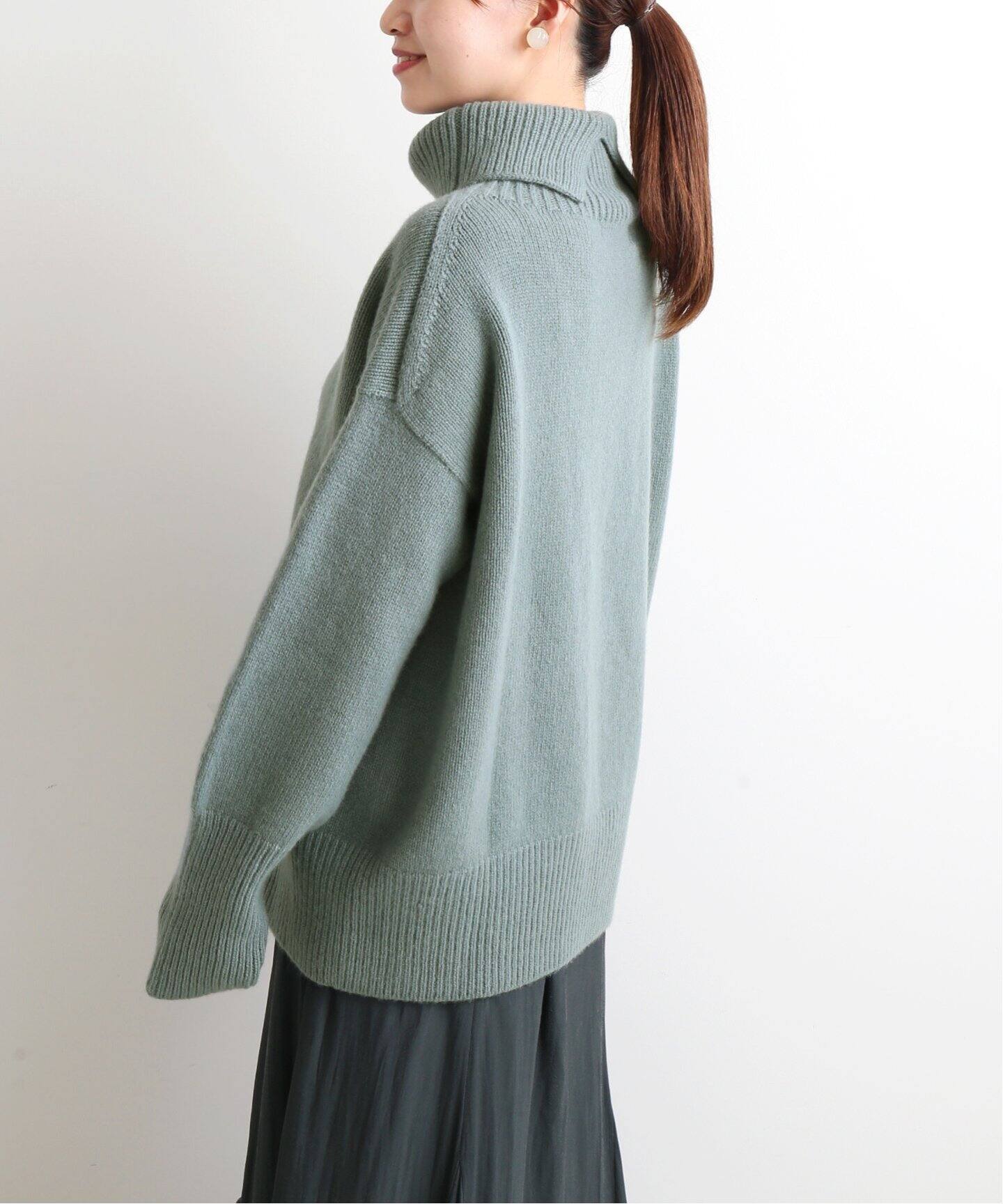 ブルー系,FREE SIZEお気に入りのIENA 【ALDERNEY /アルダニー】 LAMBS 純正激安 IENA 【ALDERNEY /アルダニー】 LAMBS WOOLS ニット ニット/セーター