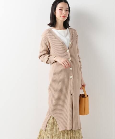 コットンハイゲージリブロングカーディガン Slobe Iena スローブ イエナ 公式のファッション通販 Baycrew S Store