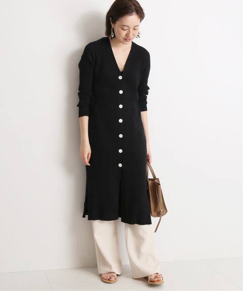 コットンハイゲージリブロングカーディガン Slobe Iena スローブ イエナ 公式のファッション通販 Baycrew S Store