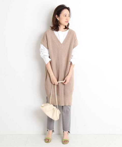 シルク混ニットロングベスト Slobe Iena スローブ イエナ 公式のファッション通販 Baycrew S Store