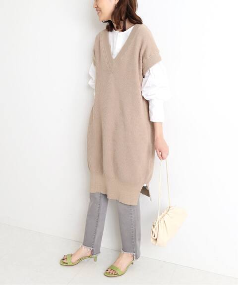 シルク混ニットロングベスト Slobe Iena スローブ イエナ 公式のファッション通販 Baycrew S Store