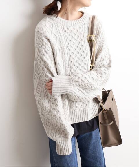 Hamilton ケーブルニットクルーネックプルオーバー Slobe Iena スローブ イエナ 公式のファッション通販 Baycrew S Store
