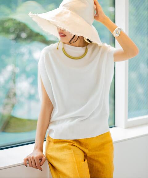 リブデザインケープ風ノースリーブニット Vermeil Par Iena ヴェルメイユ パー イエナ 公式のファッション通販 Baycrew S Store リブデザインケープ風ノースリーブニット Vermeil Par Iena ヴェルメイユ パー イエナ 公式のファッション通販 Baycrew S Store