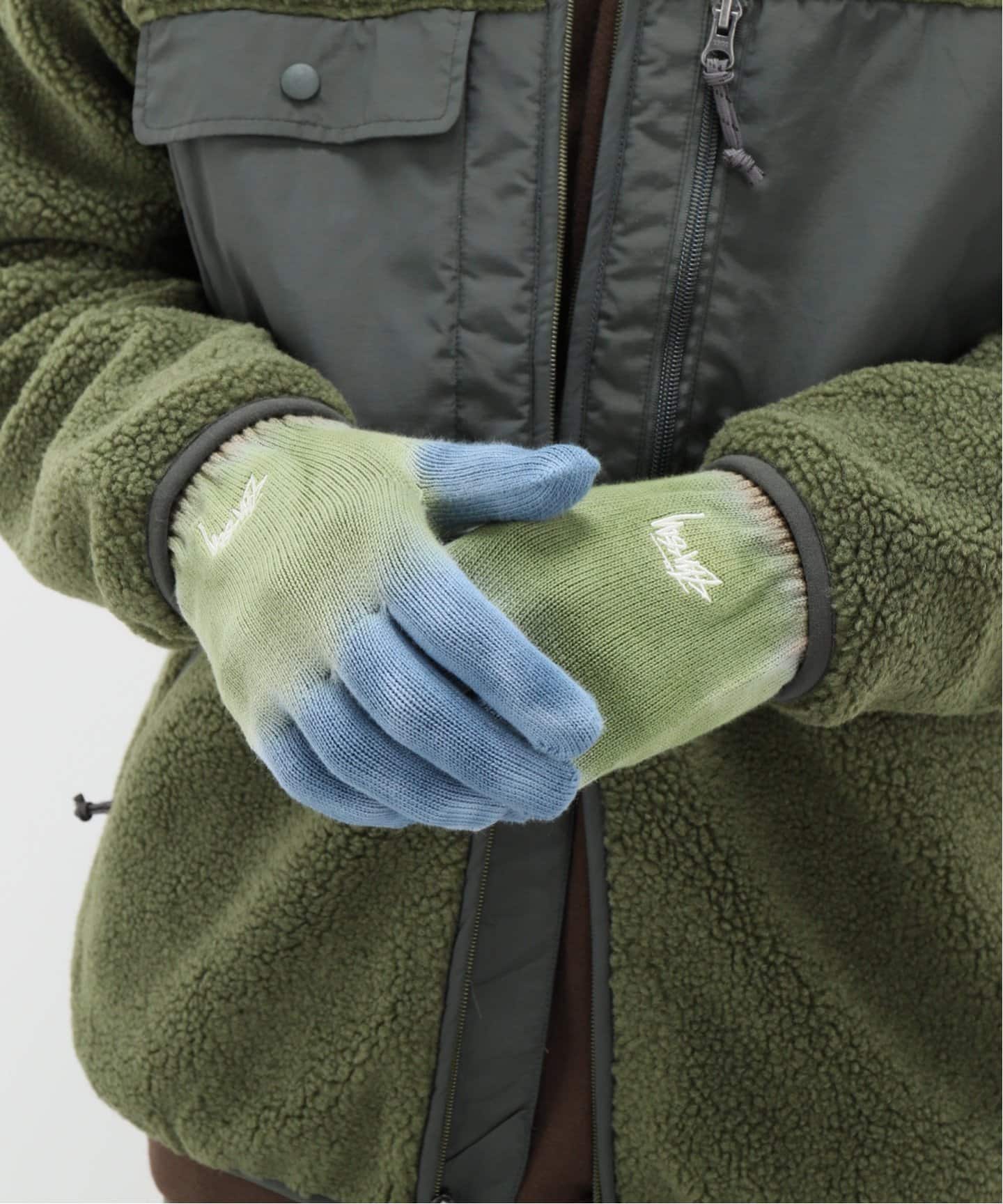 Stussy Earth Day Knit Gloves OLIVE