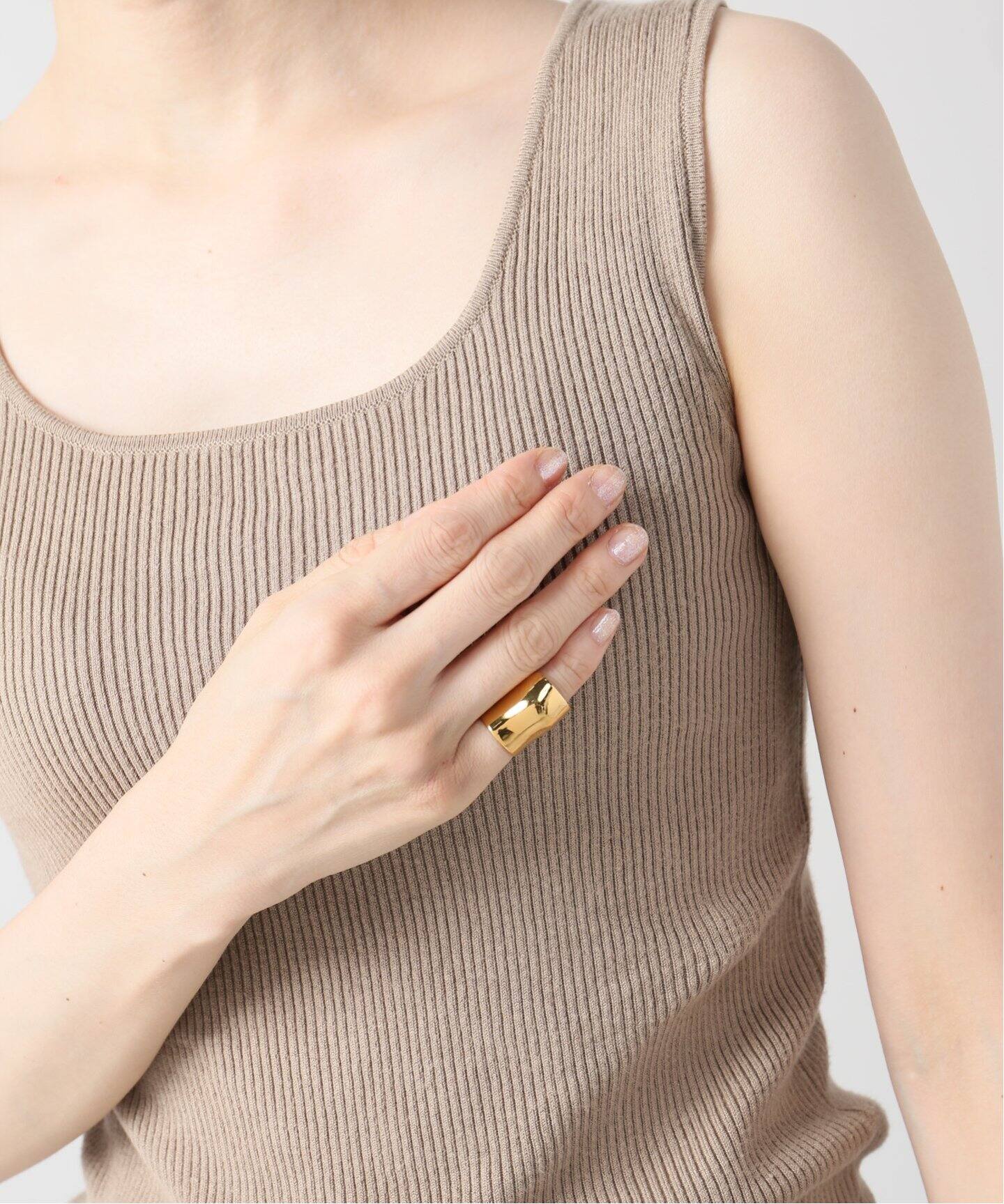 Hernan Herdes/エルナン エルデス】 PINKY DE PLATA BRASS 18K P ...