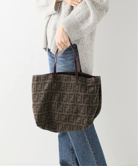 Vintage Fendi ズッカ柄ウールトートバッグ Decouverte デクーヴェルト 公式のファッション通販 Baycrew S Store Vintage Fendi ズッカ柄ウールトートバッグ Decouverte デクーヴェルト 公式のファッション通販 Baycrew S Store