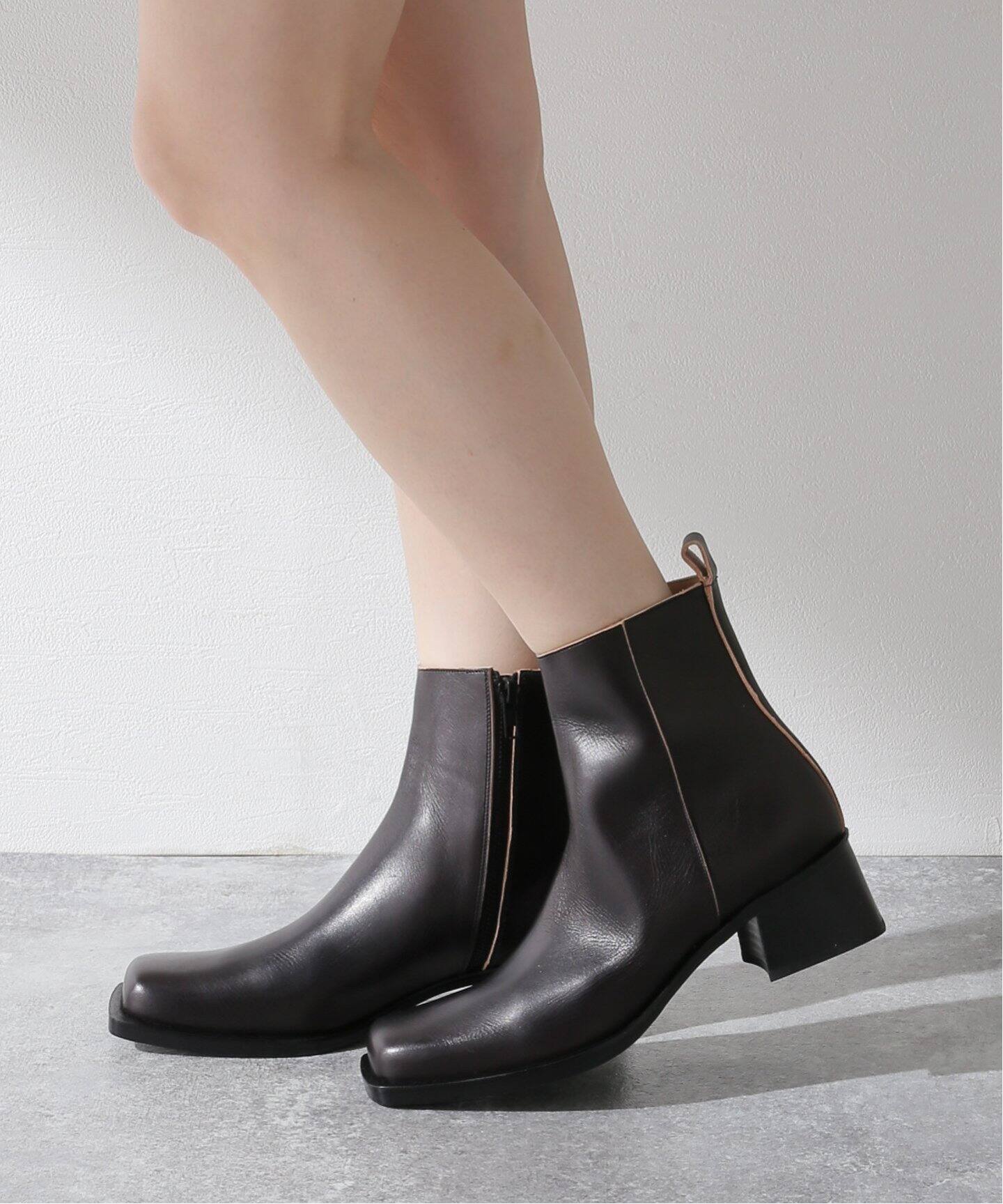 MAISON EUREKA/メゾン・エウレカ】CHUNKY SQUARE 2WAY JOCKEY BOOTS  