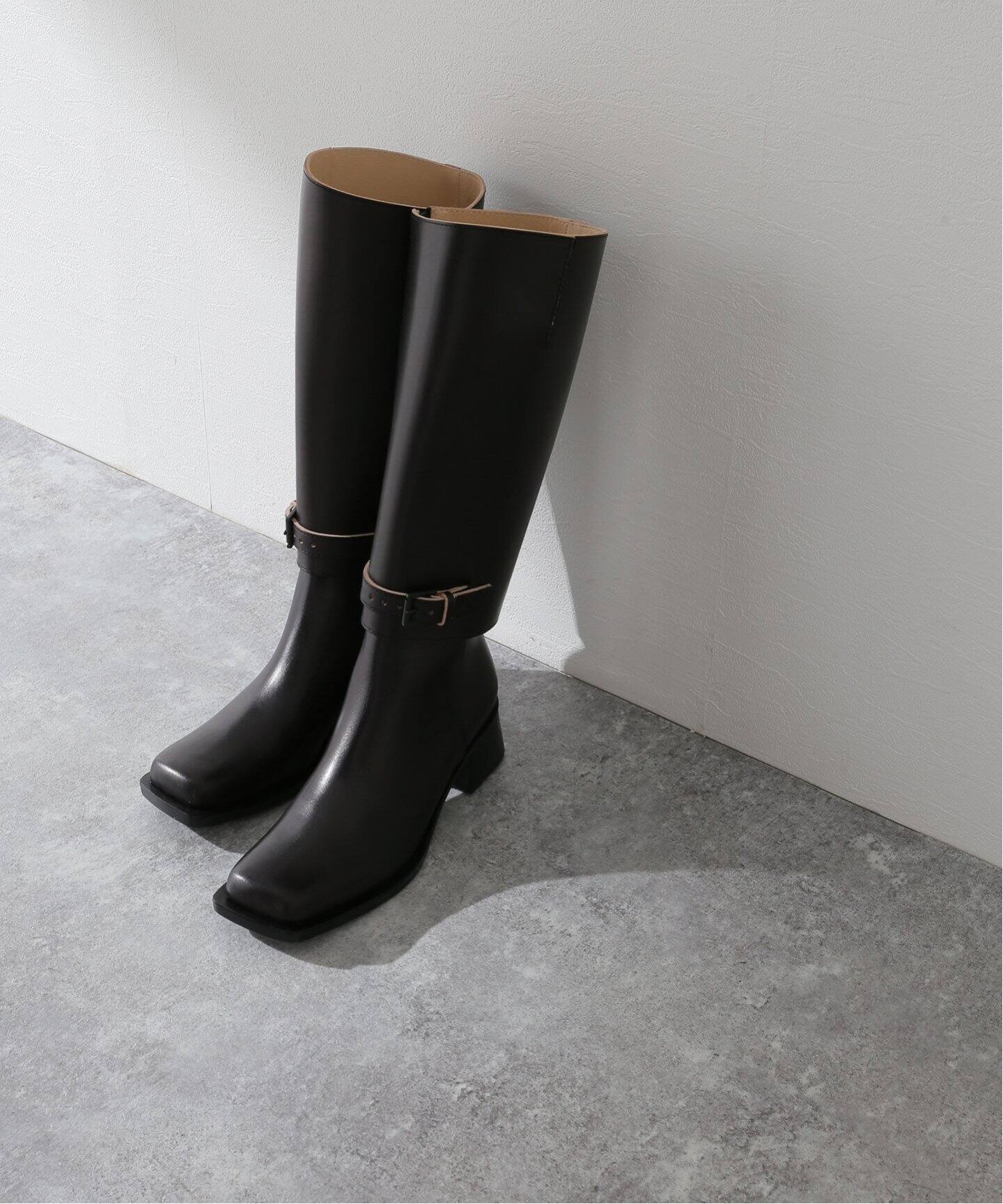 MAISON EUREKA/メゾン・エウレカ】CHUNKY SQUARE 2WAY JOCKEY BOOTS  