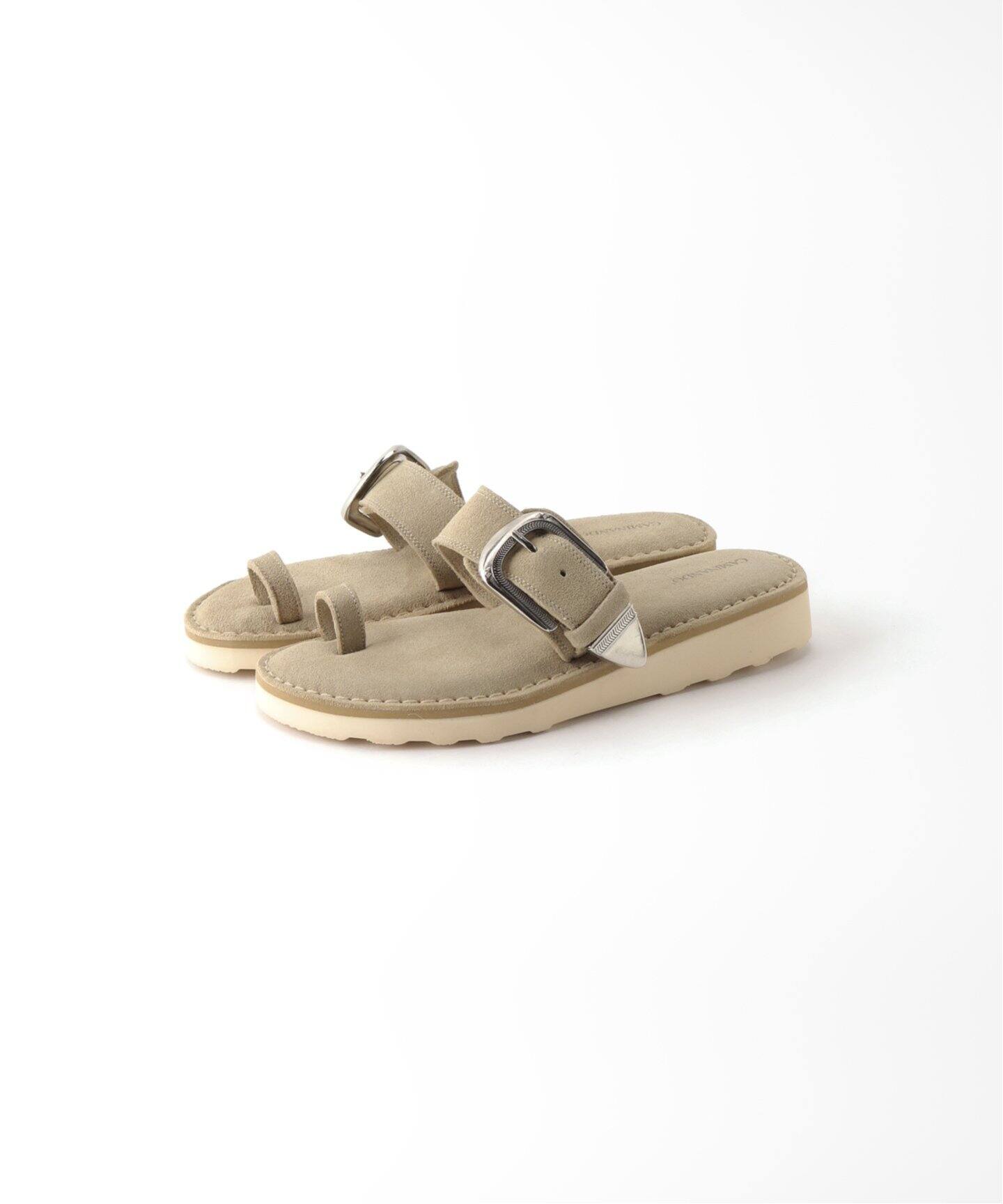 CAMINANDO/カミナンド】 BUCKLE SANDAL ベージュ38