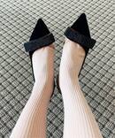 【ROCHAS(ロシャス)】ベルベット パンプス