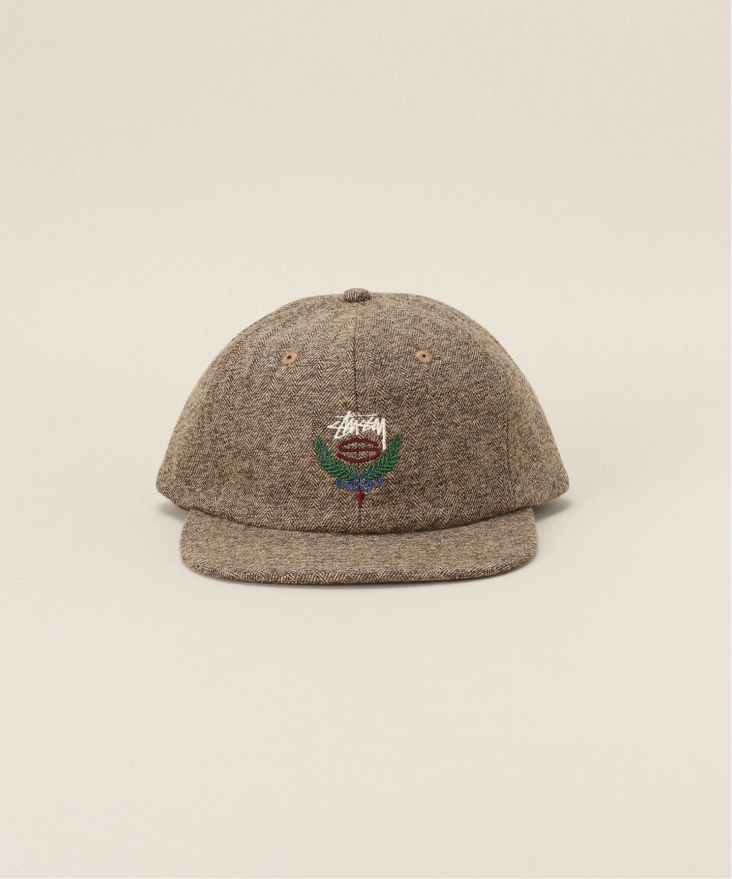 Big Herringbone Strapback Cap 