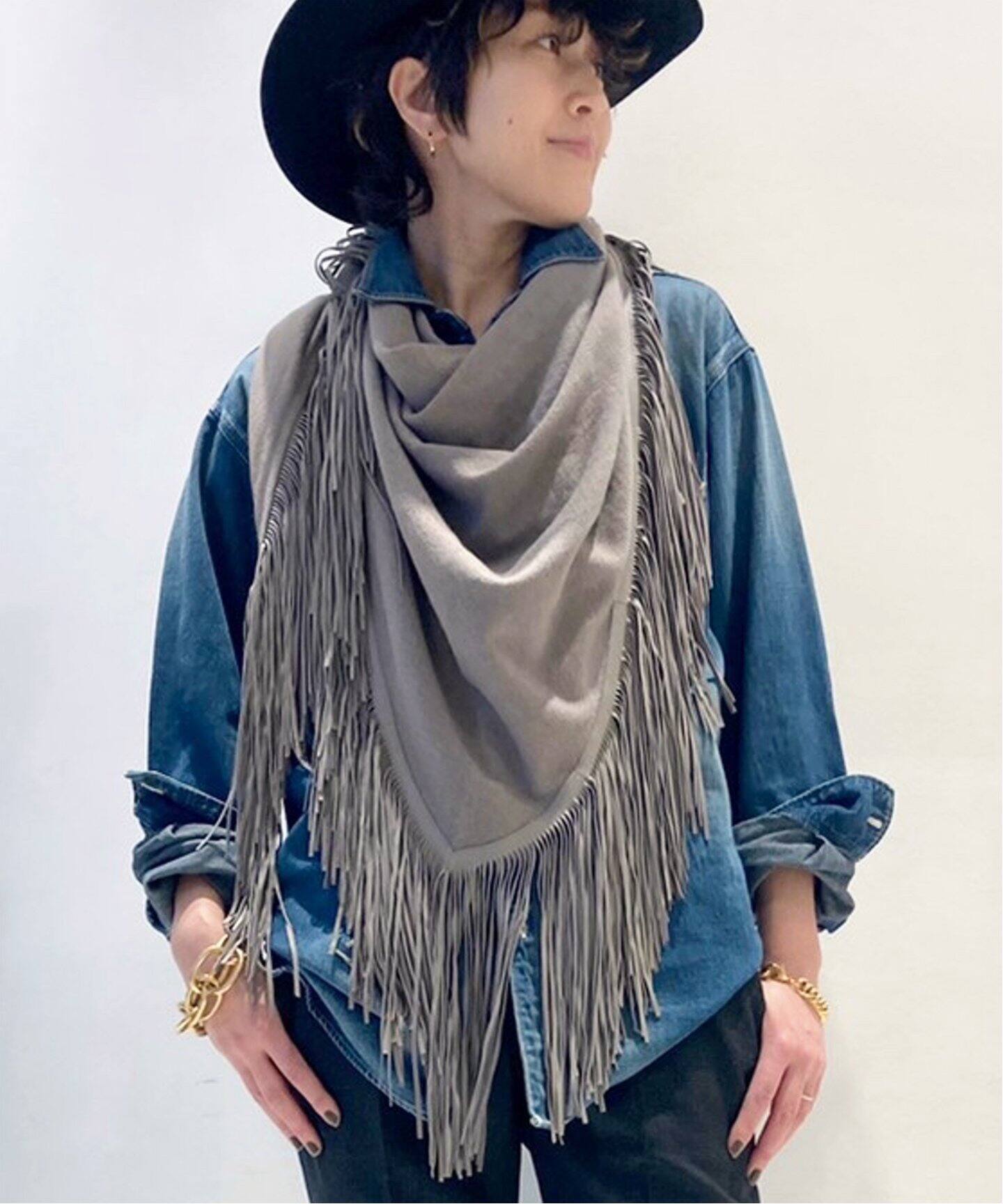 MIXIK/ミクシック】 CASHMERE FRINGE STOLE|MUSE de Deuxieme Classe MIXIK/ミクシック】 CASHMERE FRINGE STOLE|MUSE de Deuxieme Classe