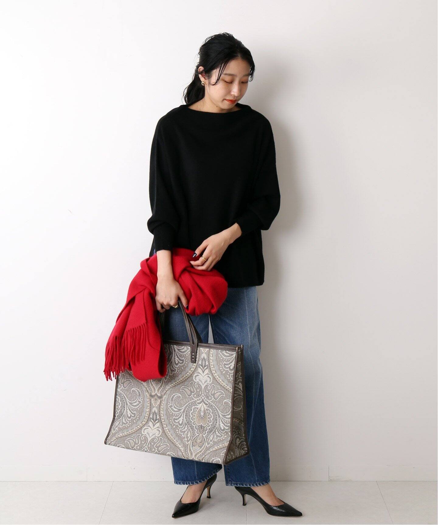 ASAUCE MELER/アソースメレ】 スポンディッシュカシミヤロングストール