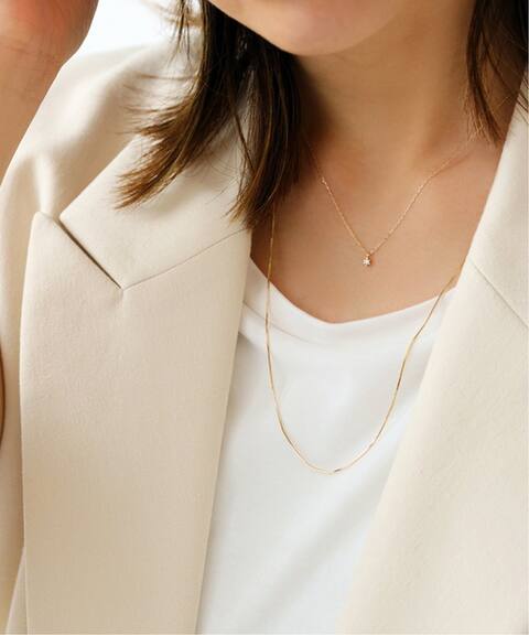コンパクトチェーン55cmネックレス K10 Lilas リラ 公式のファッション通販 Baycrew S Store
