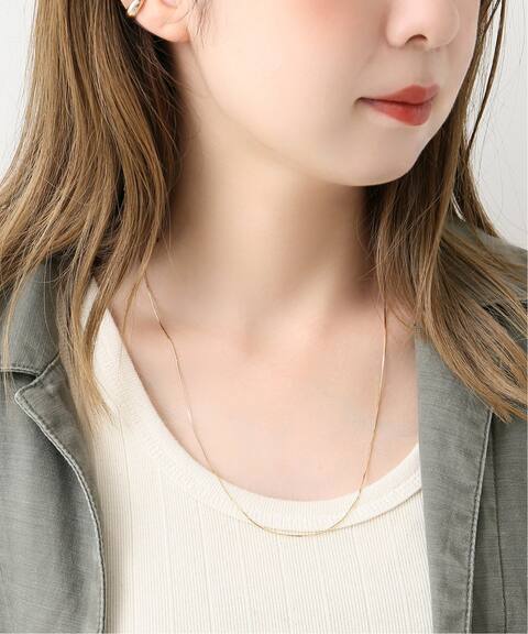 コンパクトチェーン55cmネックレス K10 Lilas リラ 公式のファッション通販 Baycrew S Store