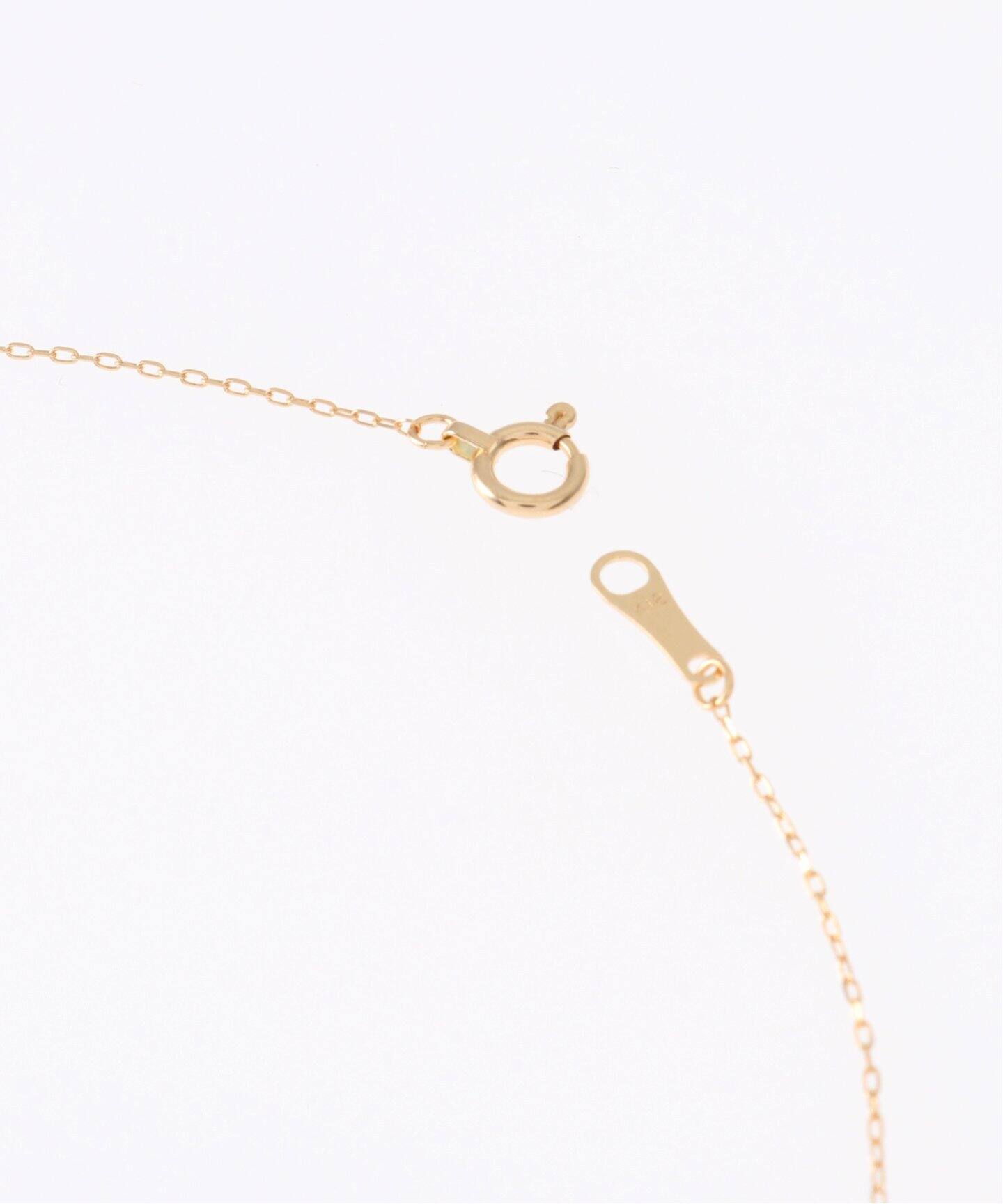 パヴェティアドロップモチーフネックレス K18（ネックレス）｜Lilas 