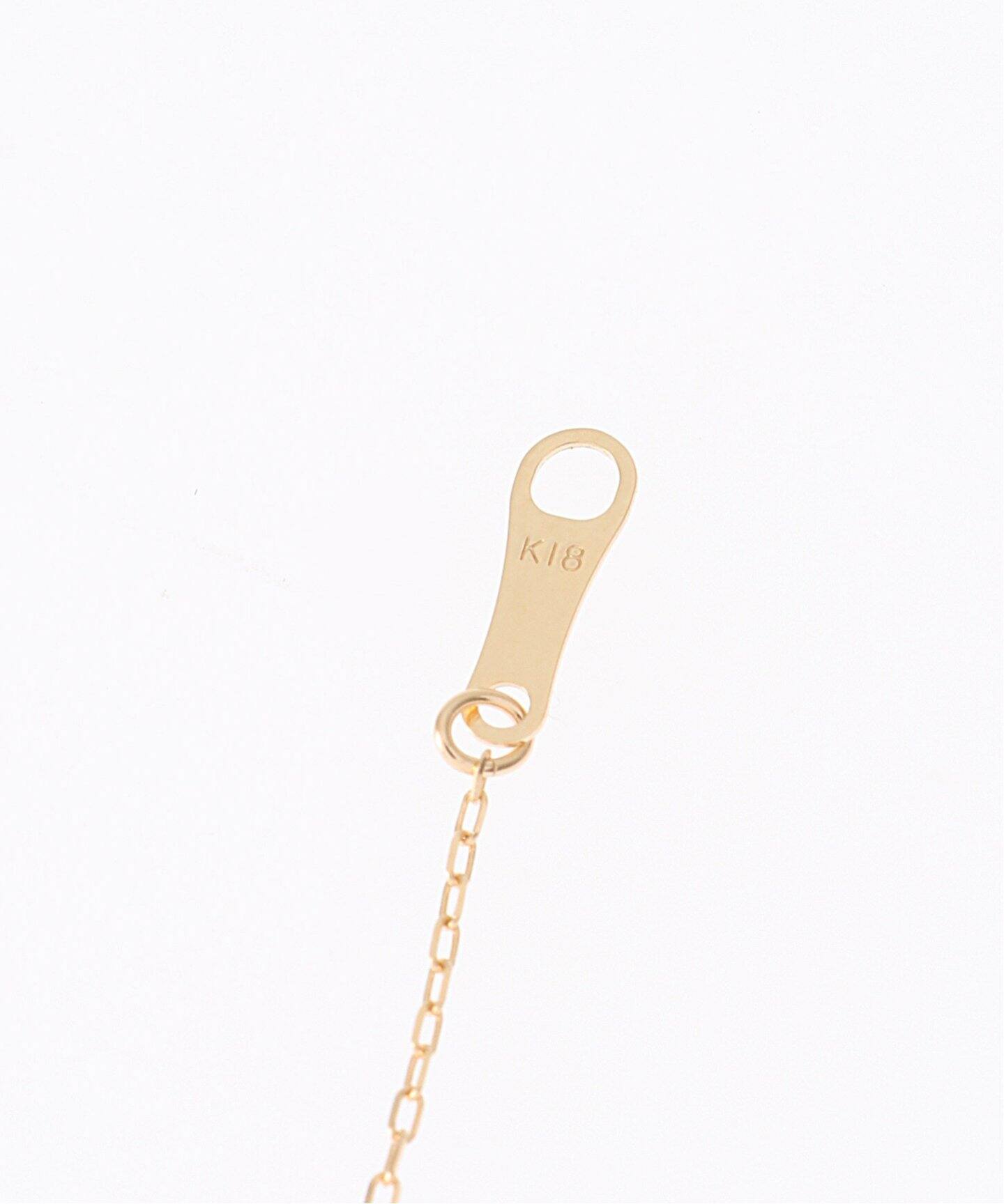 パヴェティアドロップモチーフネックレス K18（ネックレス）｜Lilas 