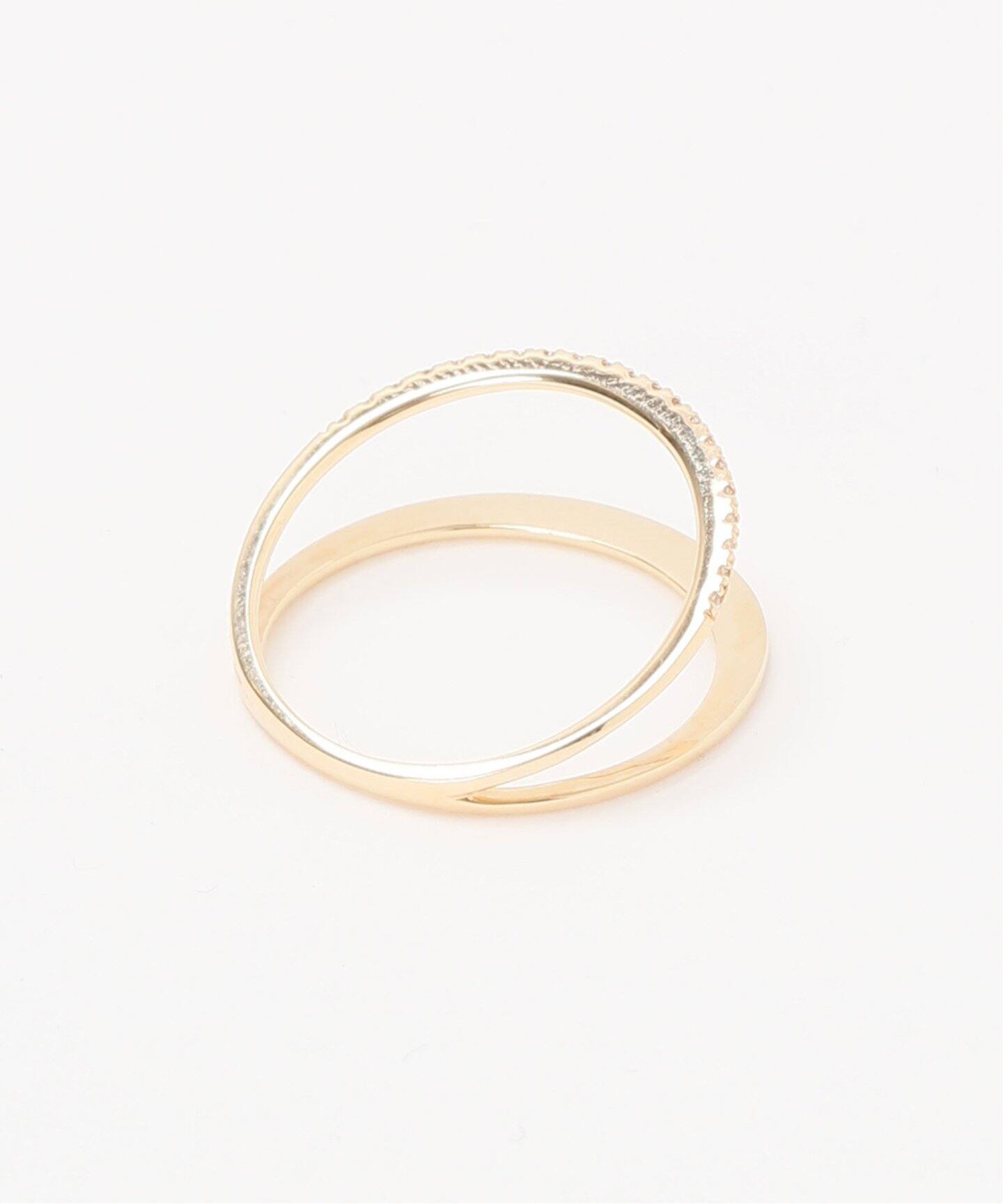 ダイヤハーフエタニティダブルリング K10（リング）｜Lilas（リラ）の  