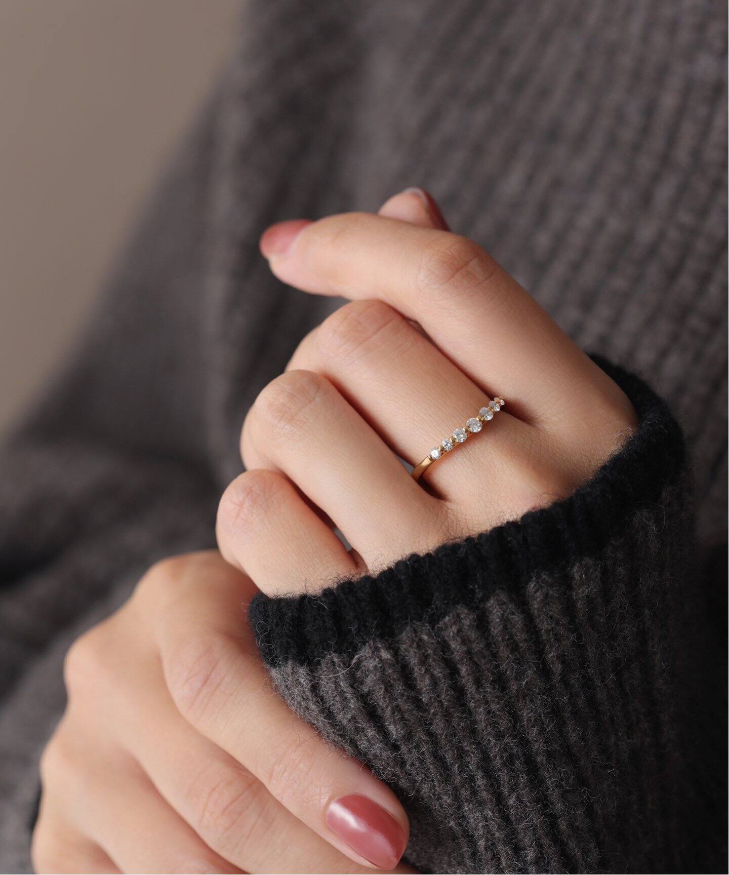 7カーブダイヤリング K18（リング）｜Lilas（リラ）の通販｜BAYCREW 