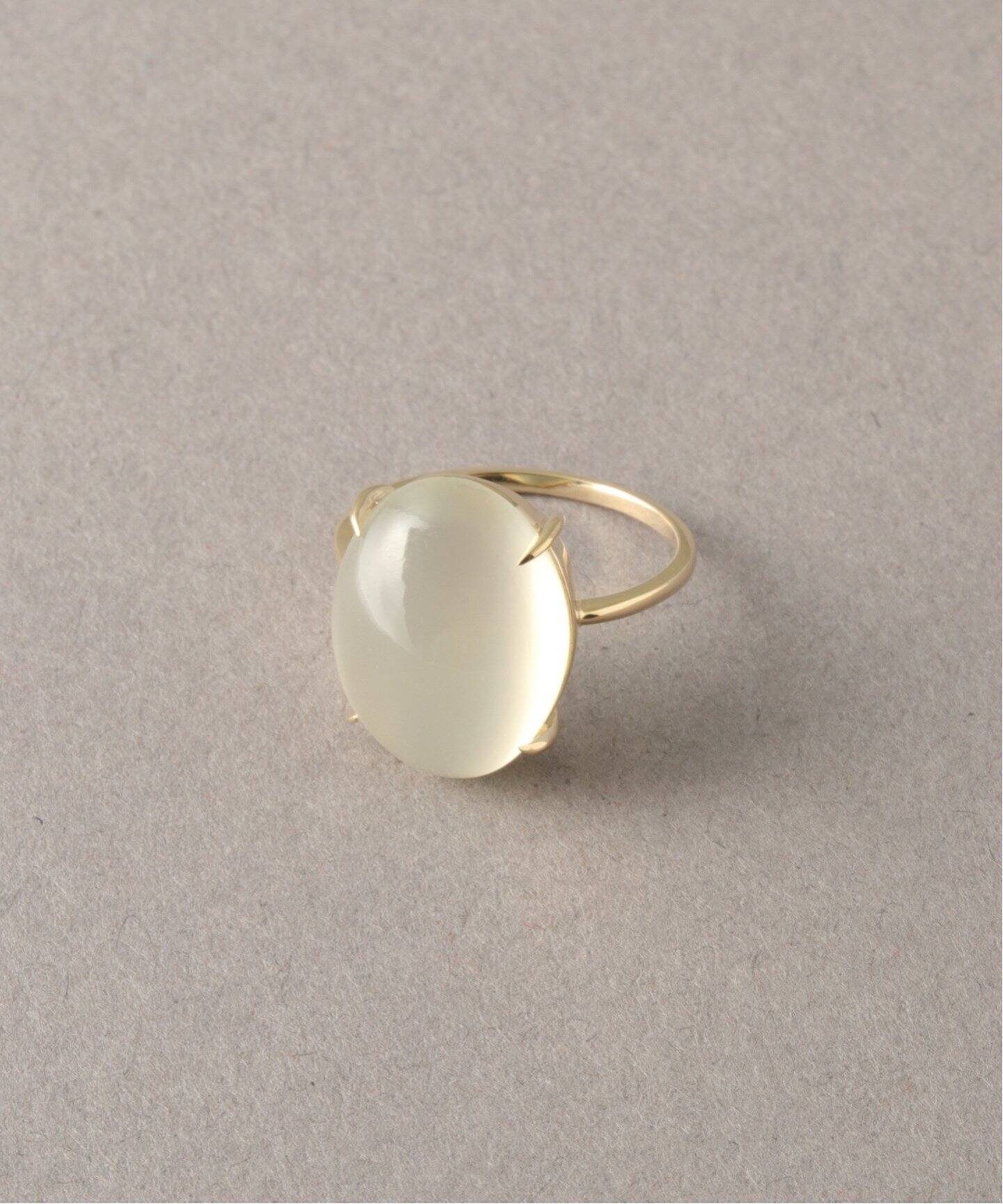 ムーンストーンカボションリング K10（リング）｜Lilas（リラ）の通販  