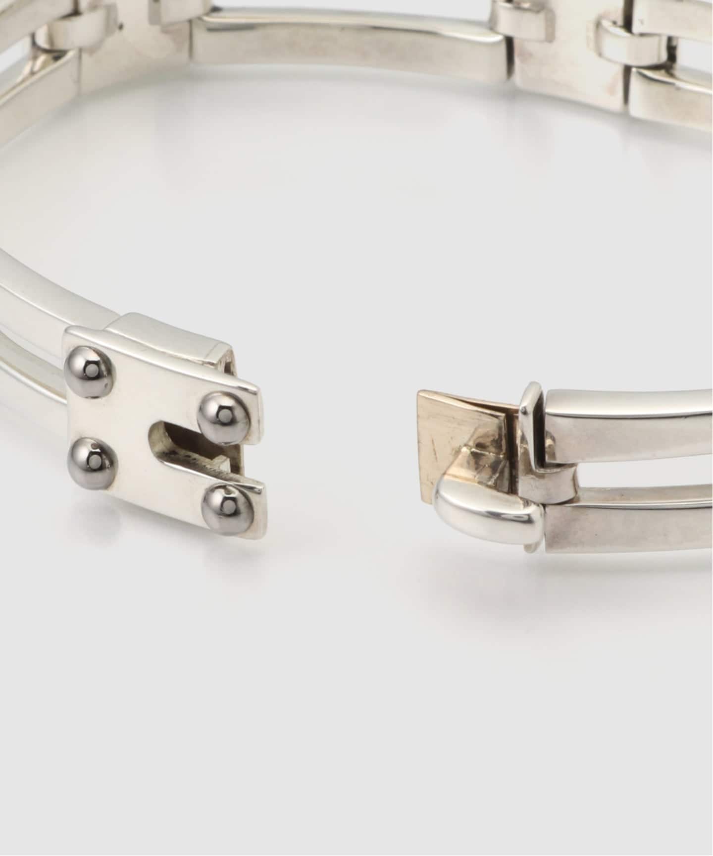 VINTAGE HERMES / エルメス】リベット 925 x TITAN BL：ブレスレット