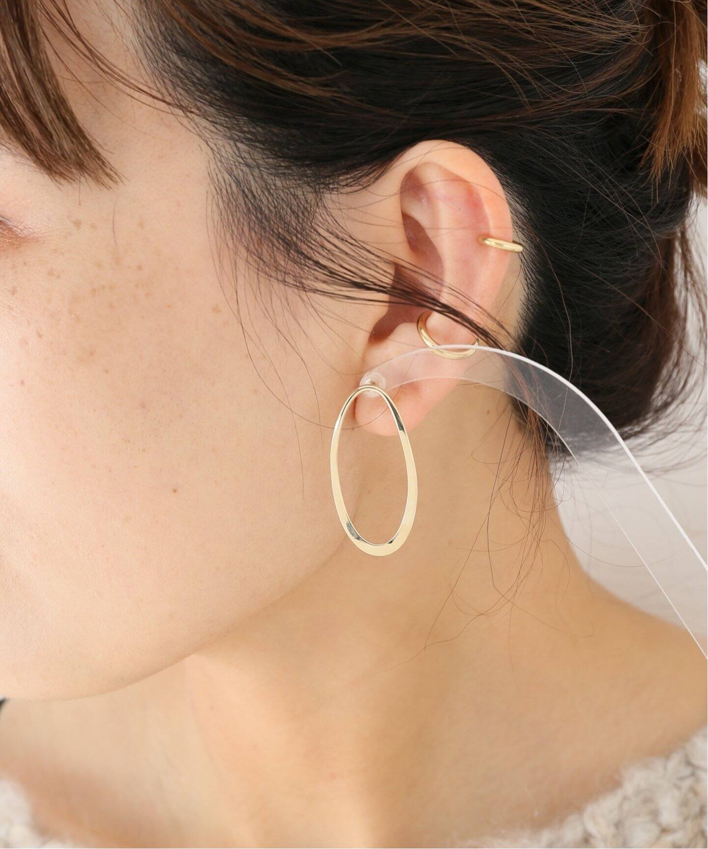 ニュアンスカーブピアス K10（ピアス（両耳用））｜Lilas（リラ）の 
