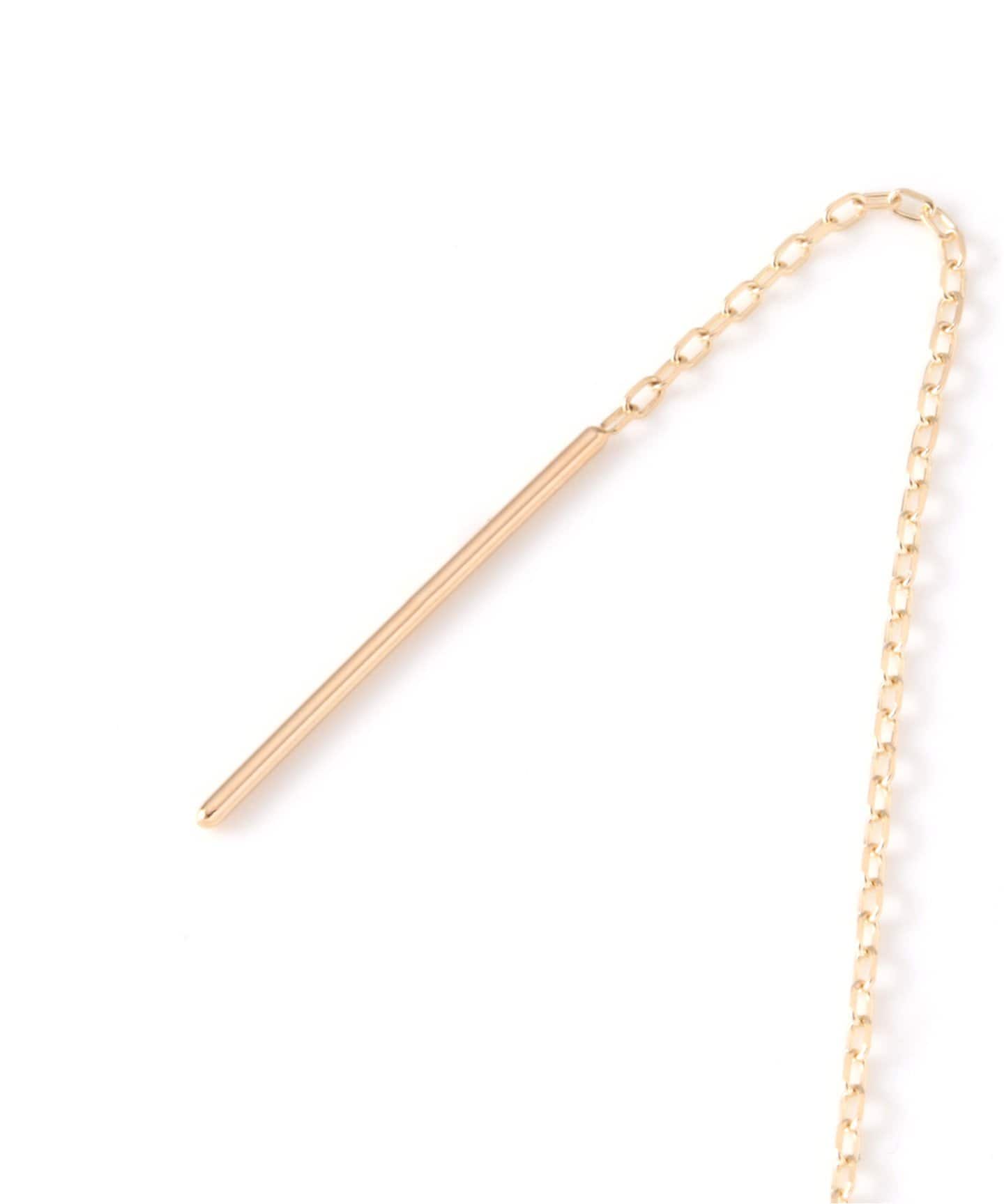 シズクハーフダイヤアメリカンピアス K10（ピアス（両耳用））｜Lilas