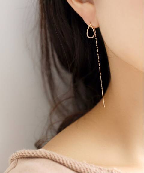 シズクハーフダイヤアメリカンピアス K10 Lilas リラ 公式のファッション通販 Baycrew S Store