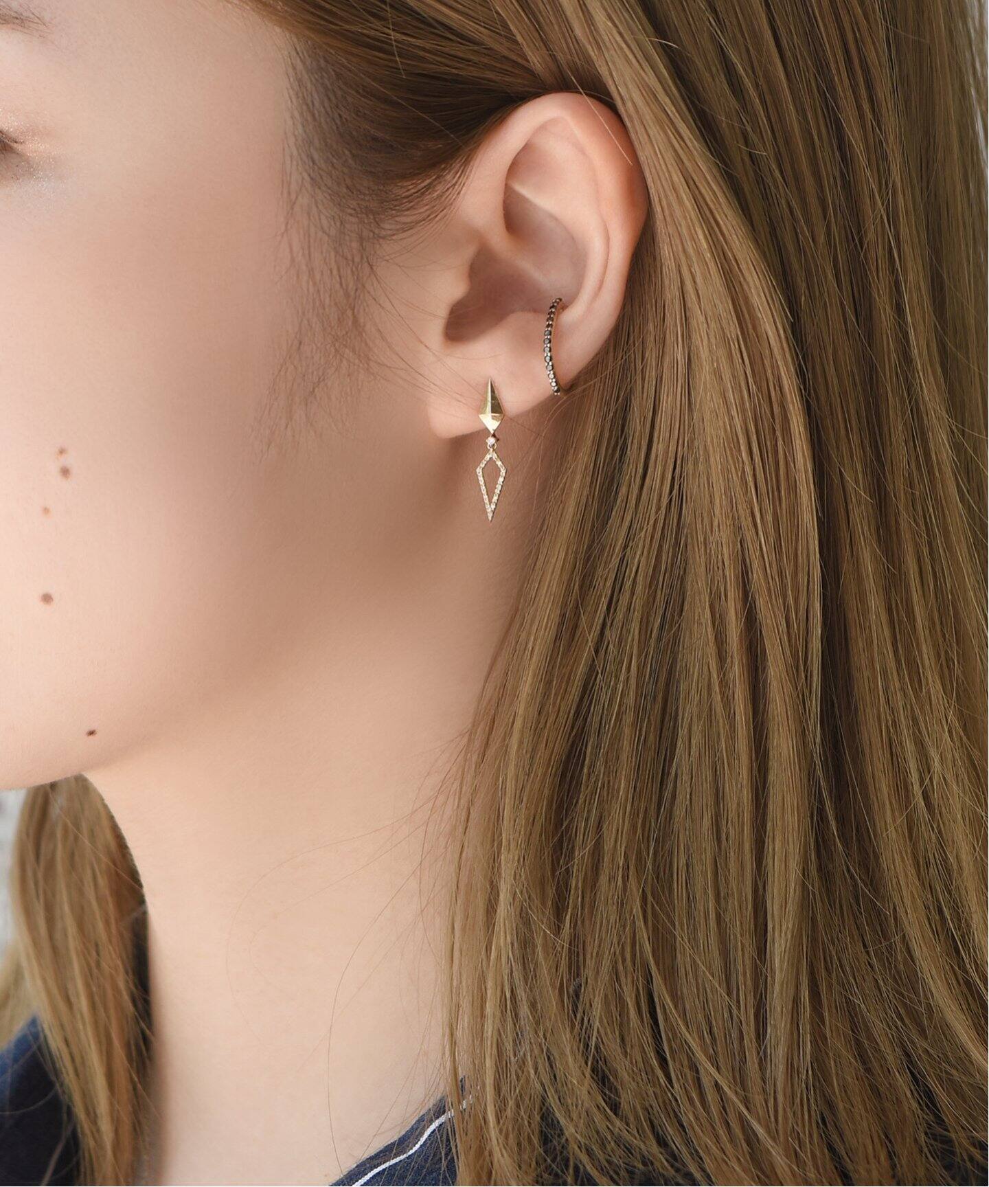 コンパスダイヤピアス K10（ピアス（両耳用））｜Lilas（リラ）の通販 