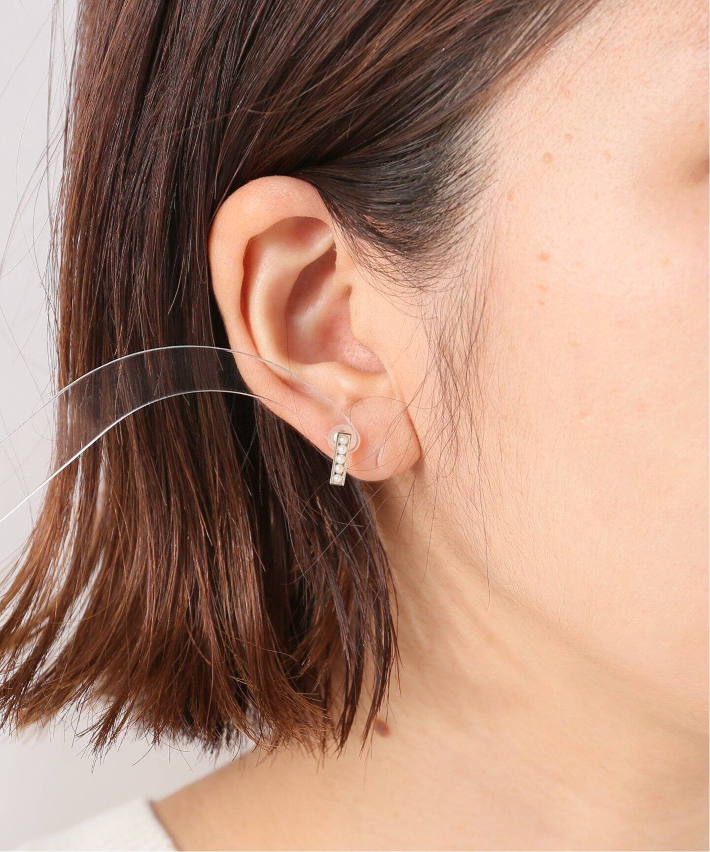 BOXパールピアス K10（両耳）（ピアス（両耳用））｜Lilas（リラ）の 