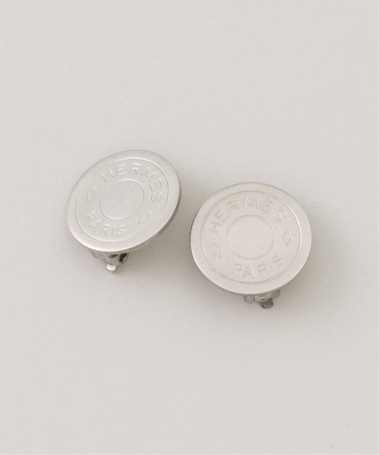VINTAGE HERMES/エルメス】sellier earring(両耳)（イヤリング