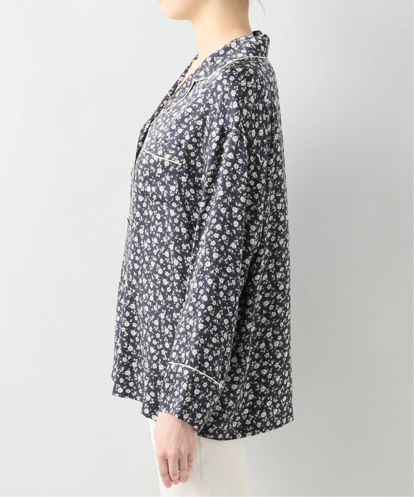 シルクフラワープリント パジャマシャツ<2020SS>|EMILY WEEK シルクフラワープリント パジャマシャツ<2020SS>|EMILY WEEK