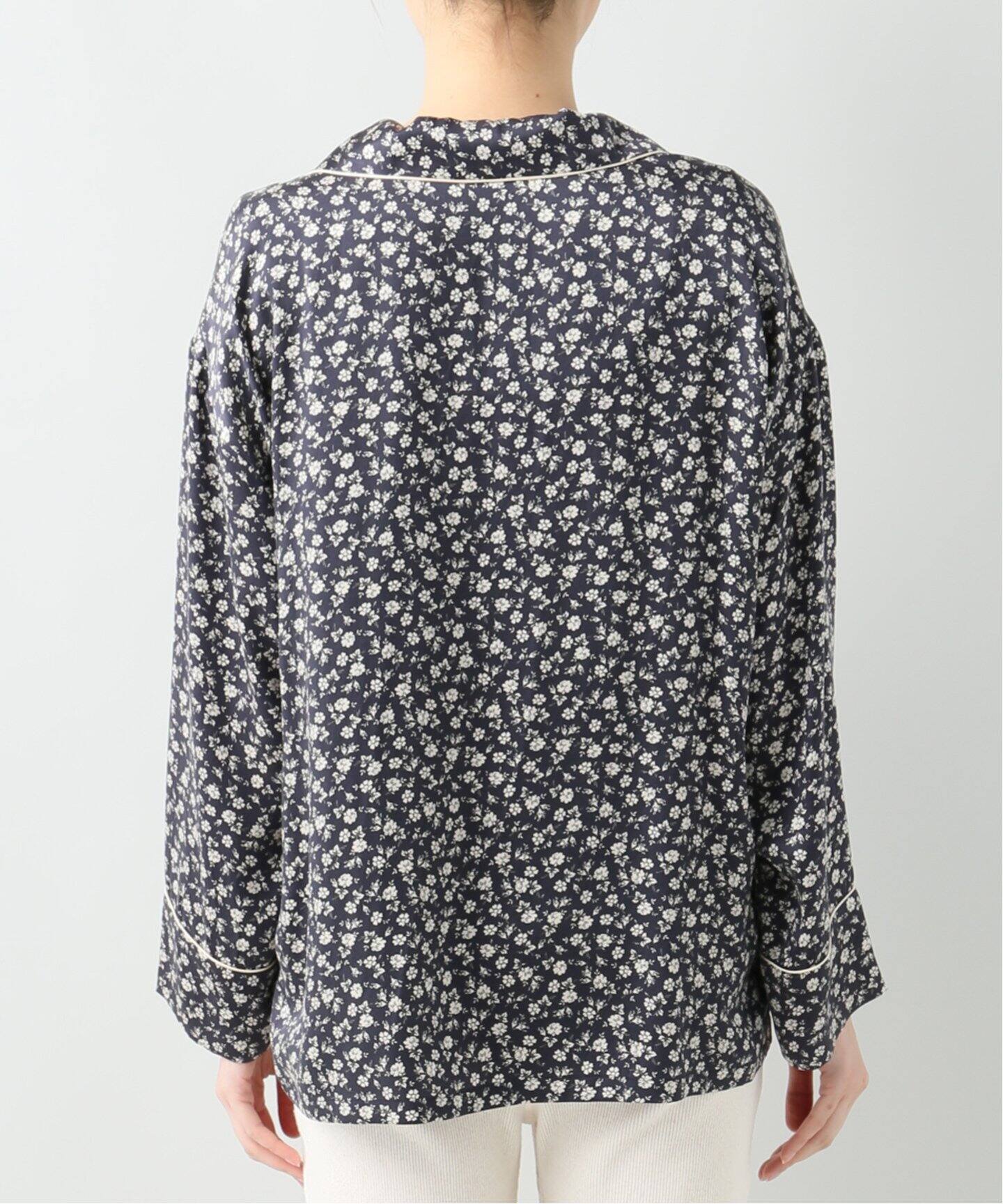 シルクフラワープリント パジャマシャツ<2020SS>|EMILY WEEK シルクフラワープリント パジャマシャツ<2020SS>|EMILY WEEK
