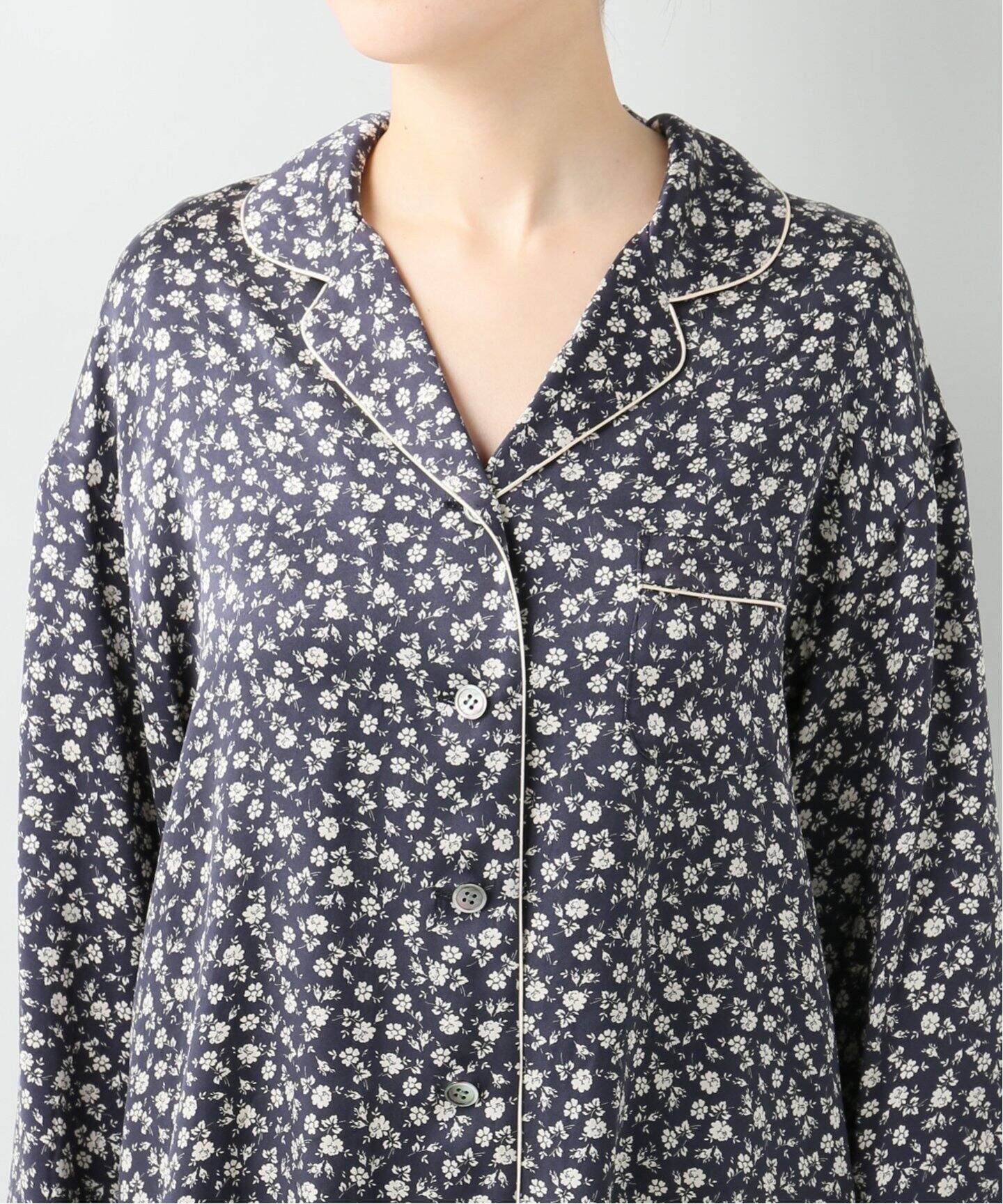 シルクフラワープリント パジャマシャツ<2020SS>|EMILY WEEK シルクフラワープリント パジャマシャツ<2020SS>|EMILY WEEK