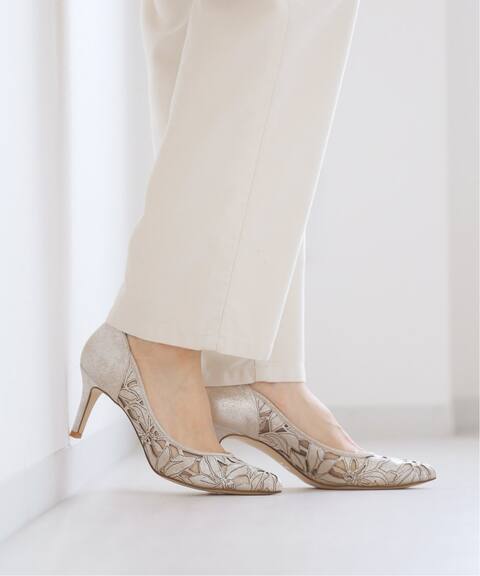 7cmフラワーカットワークパンプス Le Talon ル タロン 公式のファッション通販 Baycrew S Store