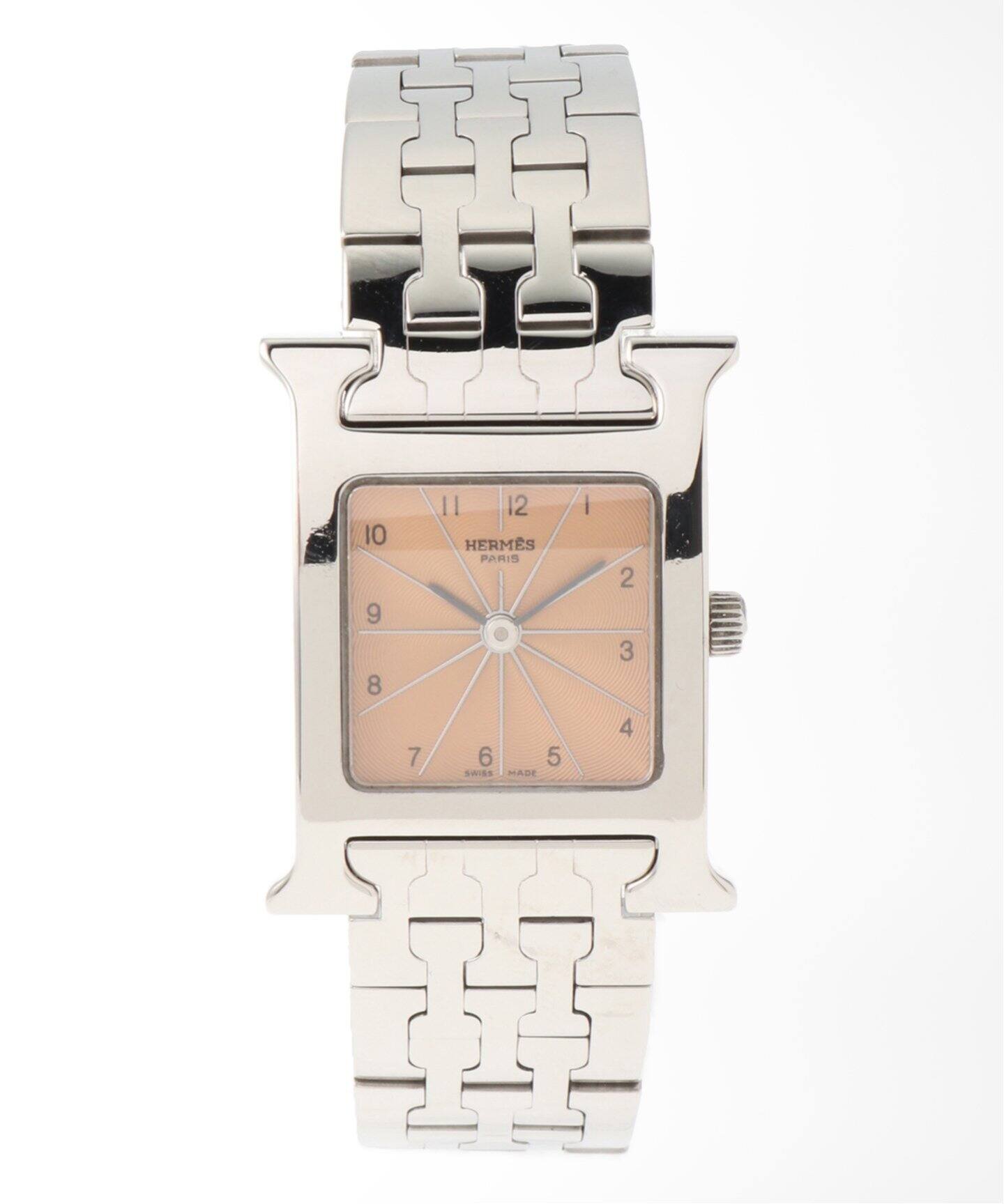 HERMES / エルメス】H Watch / Hウォッチ ピンクダイヤル【 ウォッチ  