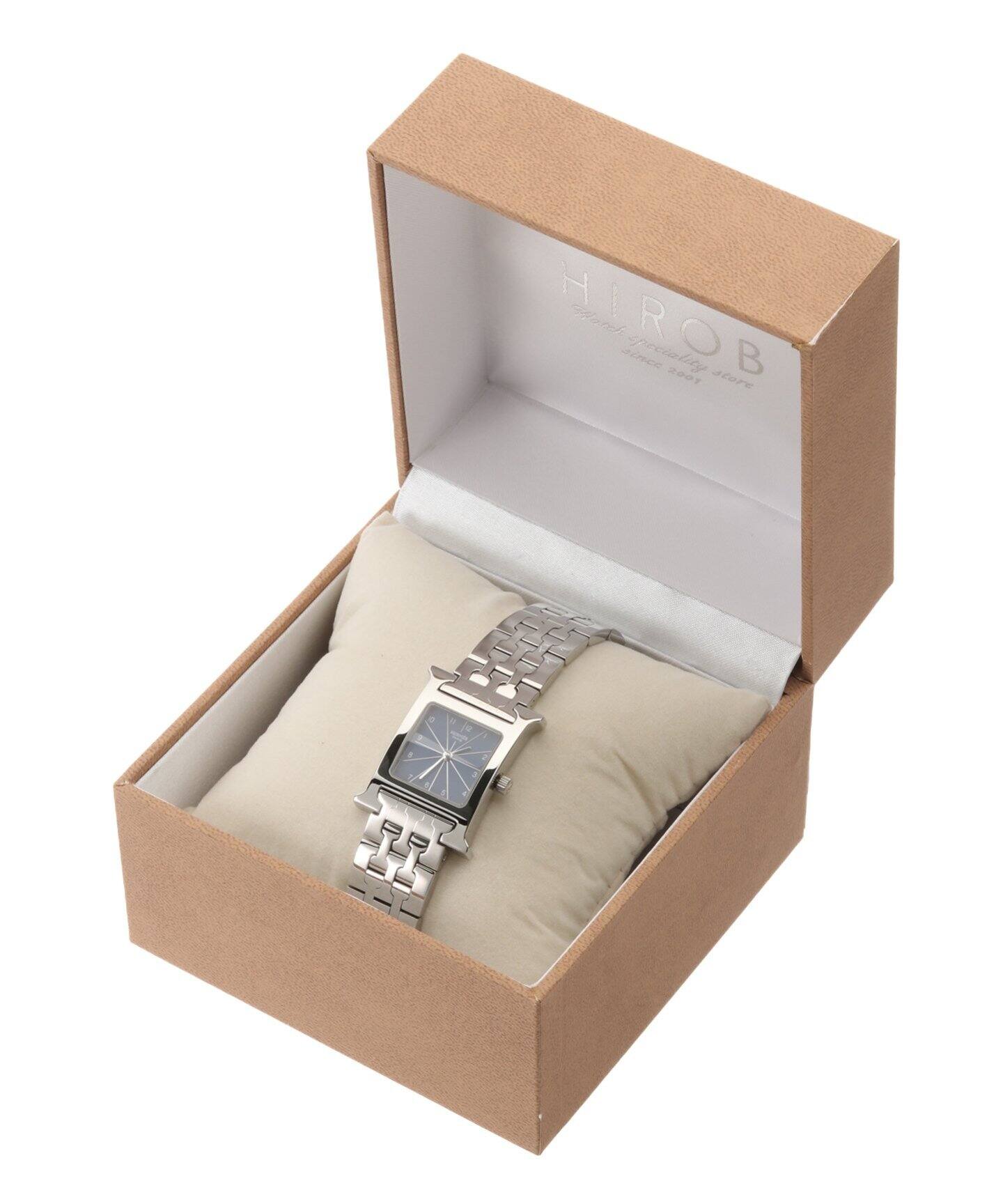 HERMES / エルメス】H Watch PM Navy dial bracelet