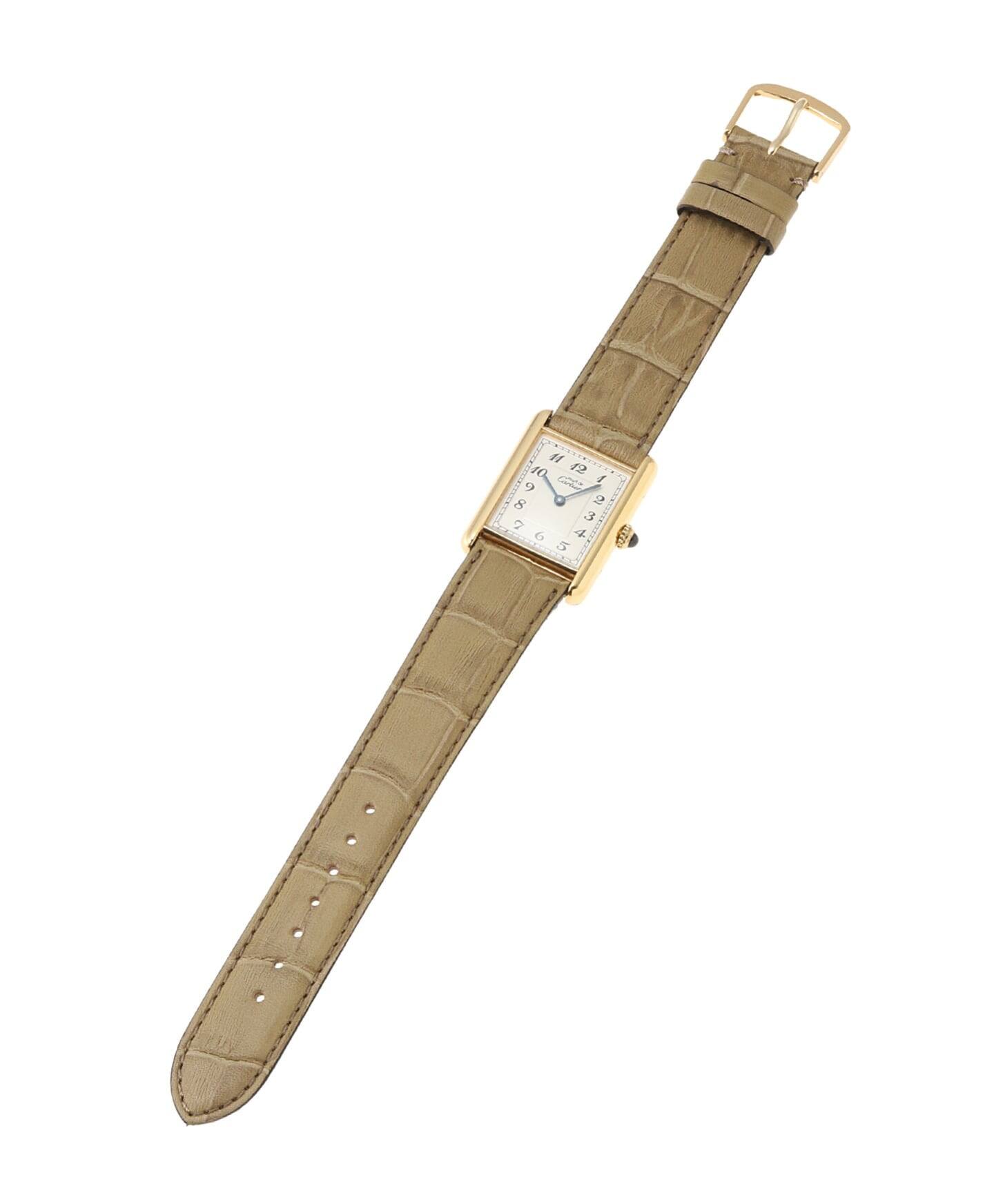 カルティエmust de Cartier 1960年代 ヴィンテージ Cartier / カルティエ】must de Cartier Tank SM 6P arabic