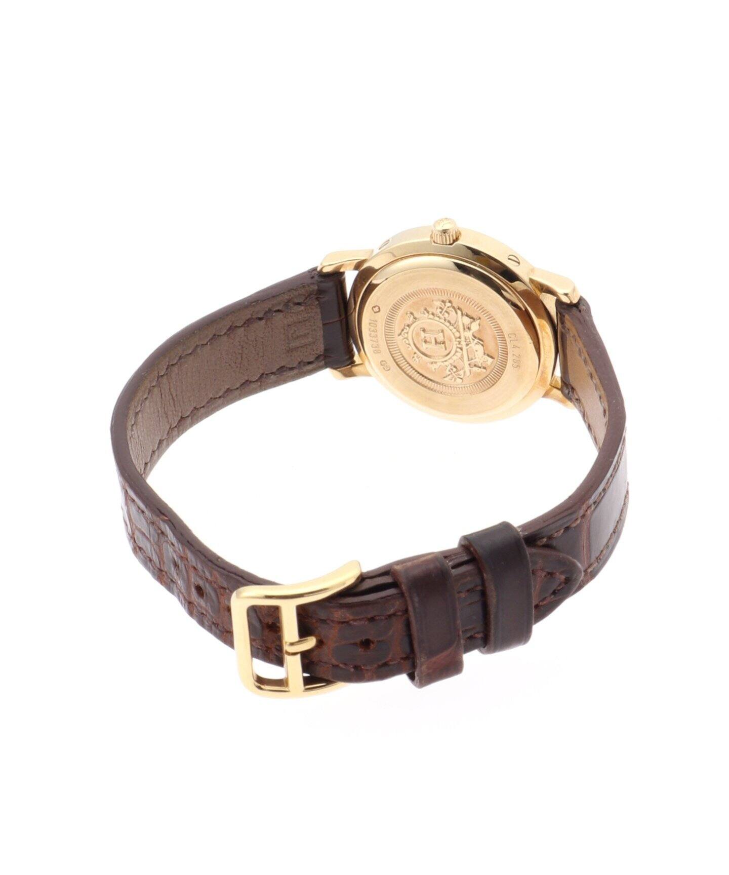 HERMES Clipper Herringbone Ivory dial 18K（ヴィンテージ