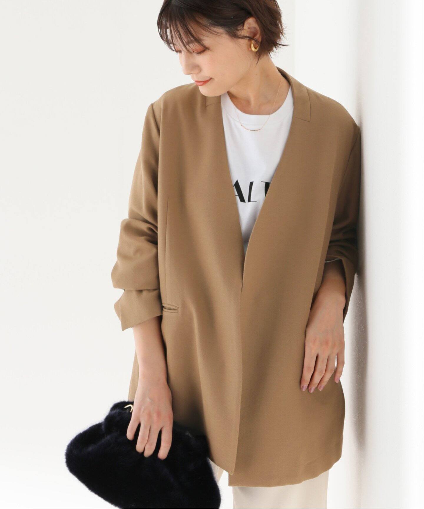 Spick&Span◇サキソニーピークドカラージャケット/テーラード  