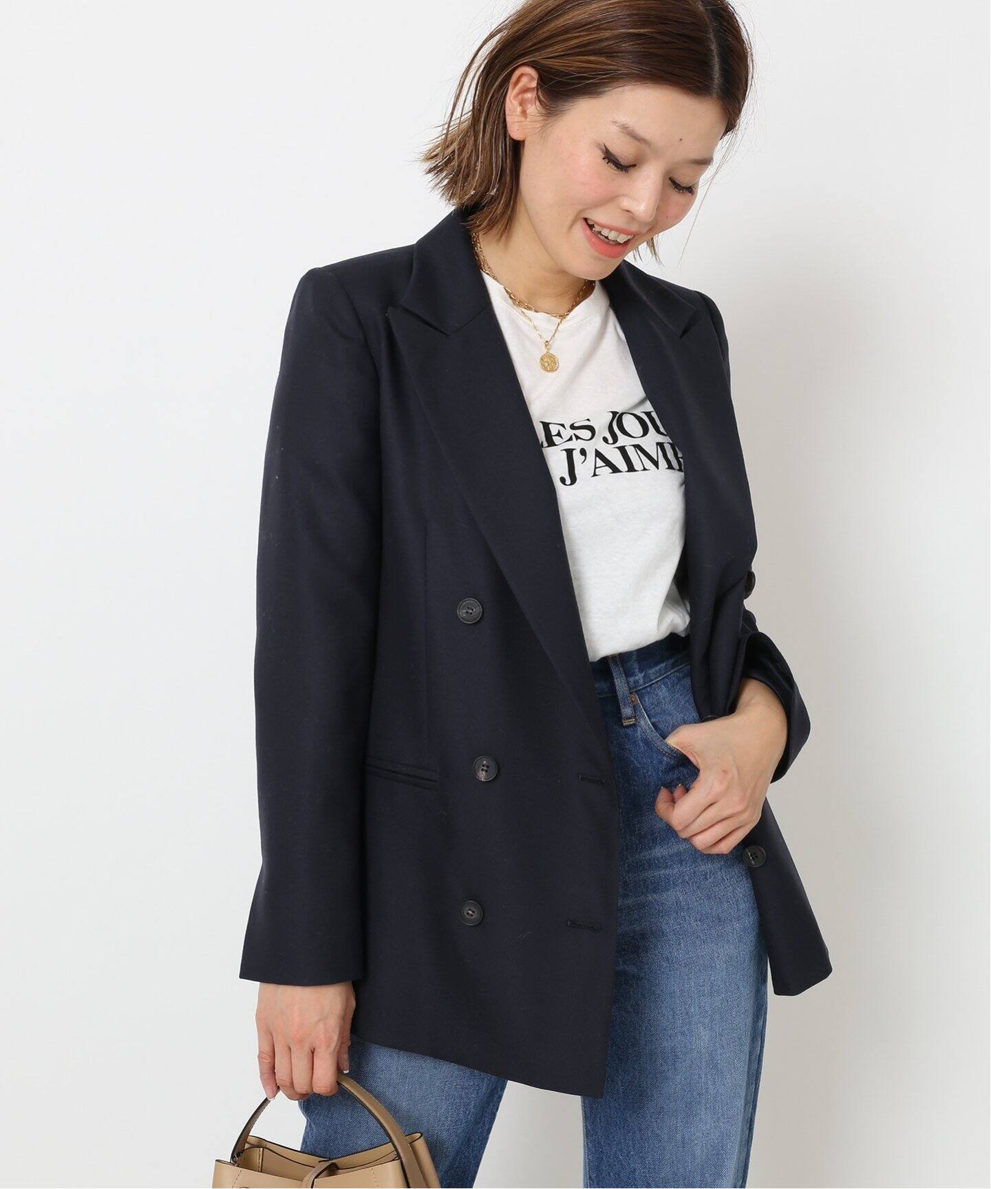 Everyday I Like Double ジャケット ネイビー Deuxieme Classe ドゥーズィエム クラス 公式のファッション通販 Baycrew S Store