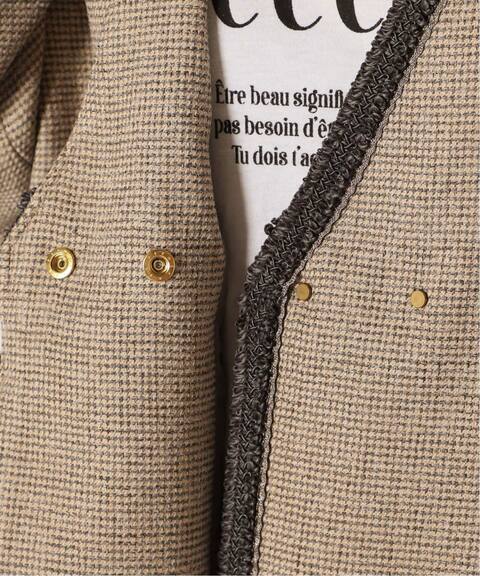 ツイードvネック ノーカラージャケット Slobe Iena スローブ イエナ 公式のファッション通販 Baycrew S Store