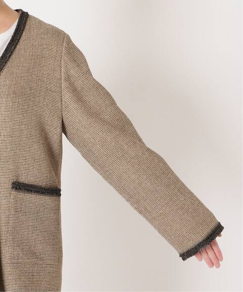 追加予約 ツィードvネックノーカラージャケット Slobe Iena スローブ イエナ 公式のファッション通販 Baycrew S Store