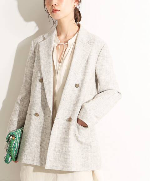 Iena La Boucle 綿ツイード ダブルボタンジャケット Iena イエナ 公式のファッション通販 Baycrew S Store