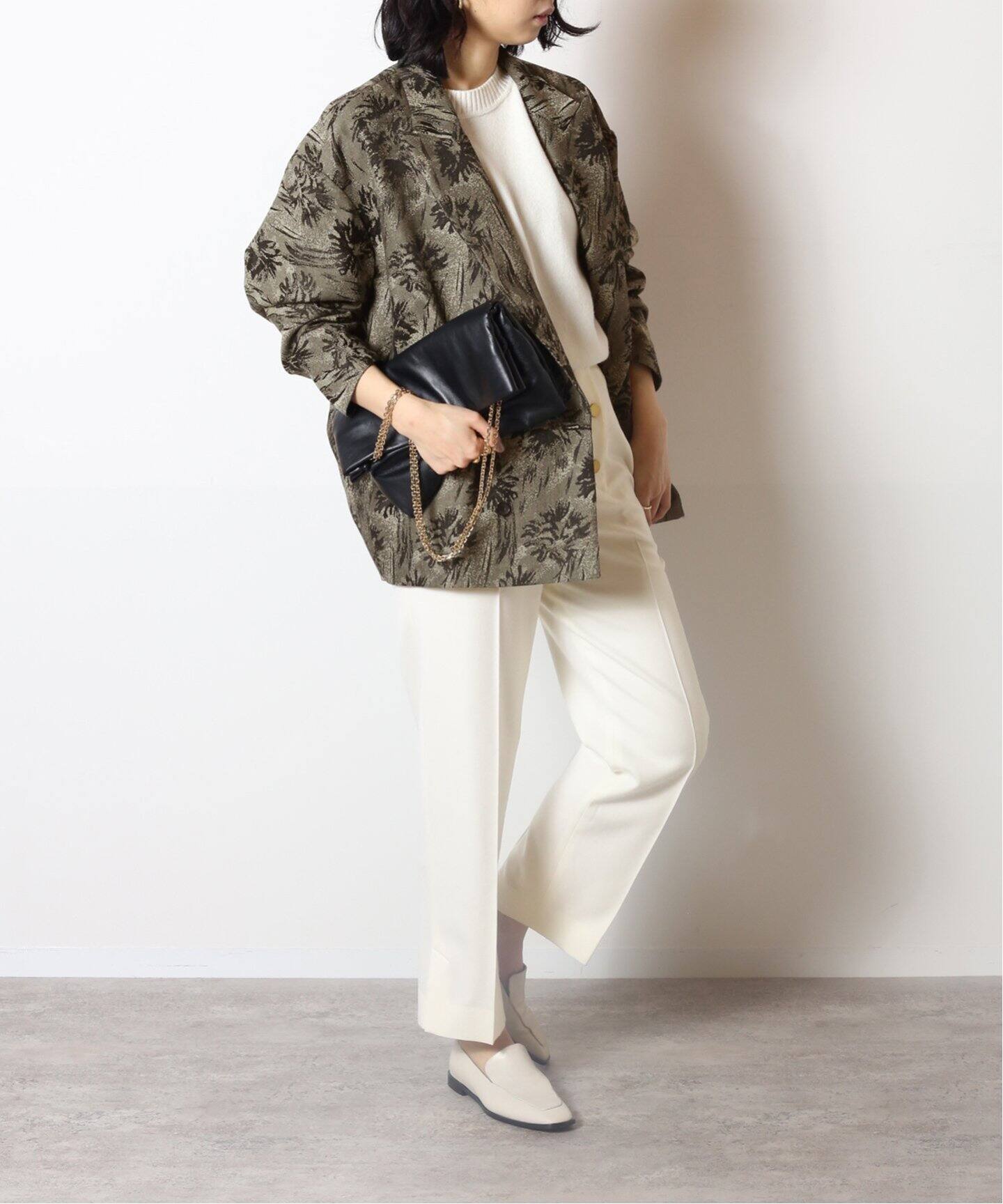 MIOSMOKEY/ミオズモーキー】ジャガードオーバーサイズジャケット  